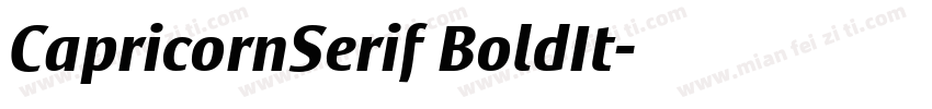 CapricornSerif BoldIt字体转换